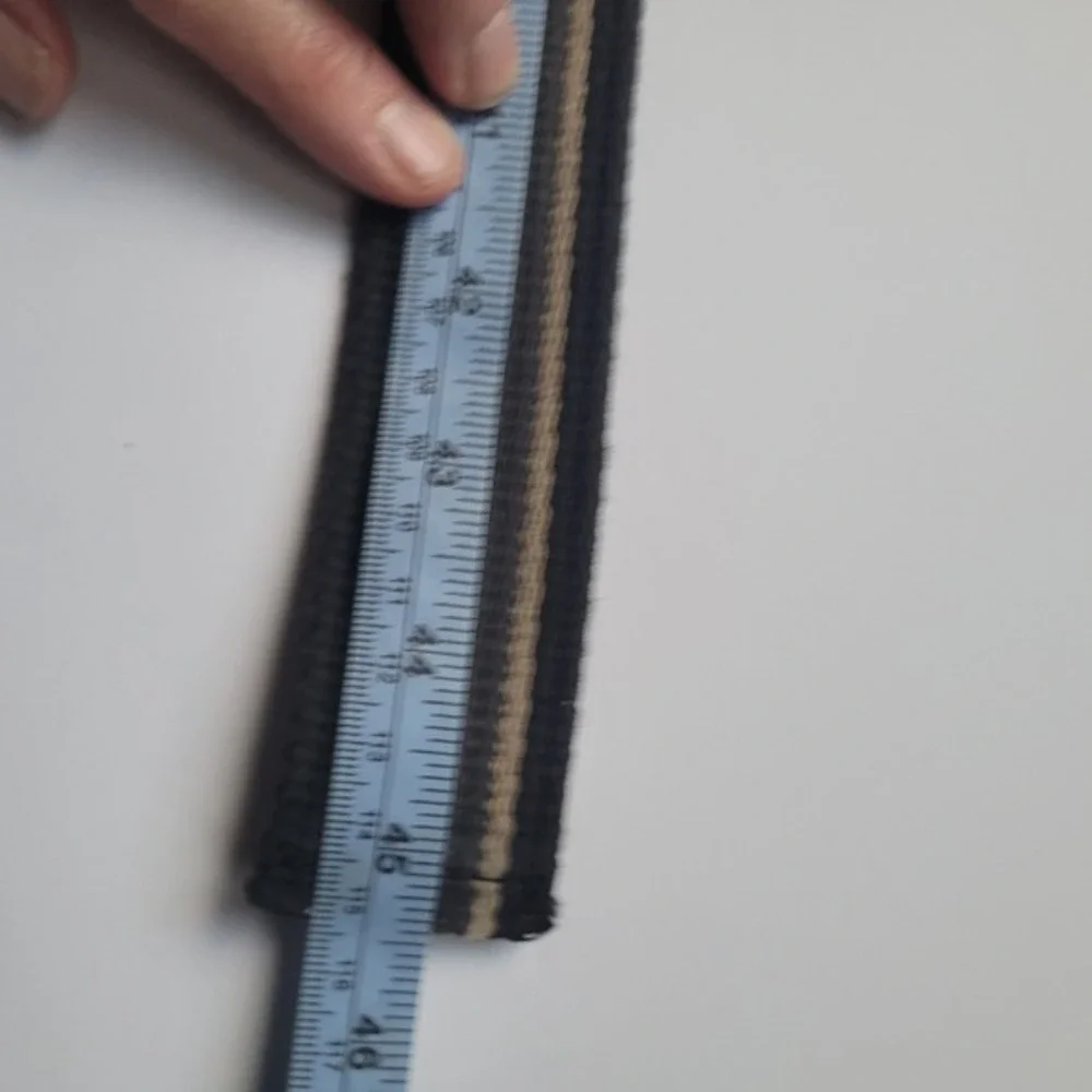 The North Face Canvas Belt Silver Buckle‎ Striped Black Tan Accessories